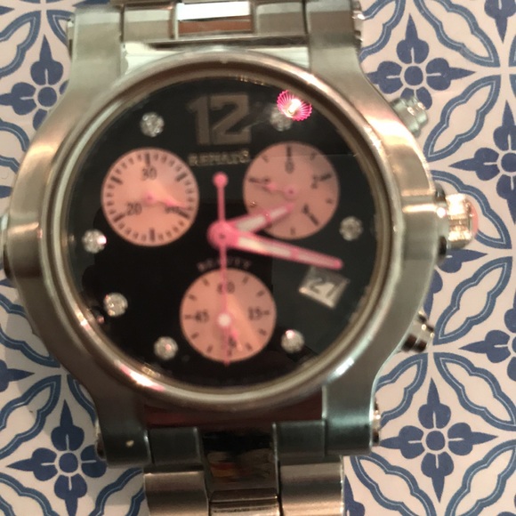 RENATO STAINLESS WATCH W/DIAMONDS - Picture 2 of 7